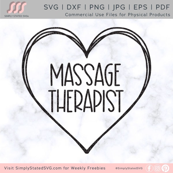 Massage Therapist Heart SVG Massage Therapist Gift SVG Massage Therapist Heart PNG Massage Therapist svg Silhouette cut file Cricut cut file