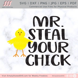 M. Steal Your Chick SVG Pâques SVG Enfants Pâques SVG Joyeuses Pâques svg Funny Easter svg Cricut coupe fichier Silhouette coupe fichier Cricut svg