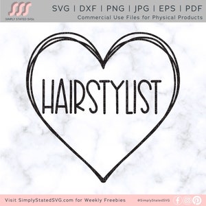 Hairstylist Herz SVG Geschenk für Hairstylist SVG Hairstylist Herz PNG Hairstylist Shirt Friseur svg Silhouette geschnitten Dateien Cricut geschnitten Dateien