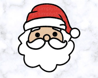 Weihnachtsmann SVG, Weihnachts-SVG, Feiertags-SVG, Weihnachtsmann-SVG, St. Nikolaus-SVG, St. Nick Cricut PDF, Cricut-Schnittdateien, Silhouette-Schnittdateien DXF JPG