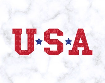 USA SVG Patriotic SVG 4th of July png Independence Day svg America svg usa shirt svg Cricut cut files Silhouette cut files dxf jpg eps pdf