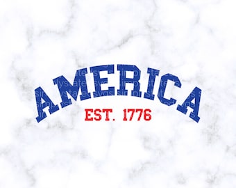 Amerika Est. 1776 SVG 4. Juli SVG Memorial Day SVG niedlich patriotischen Tee svg digitaler Download Cricut Projekte Cricut geschnitten Datei Silhouette