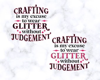 Handwerk ohne Wertung SVG Handwerk ohne Wertung Glitter Sublimation PNG Datei Craft Lovers Digital Design File dxf jpg eps pdf png