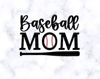 Baseball maman SVG Baseball SVG cadeau pour maman SVG Baseball maman png Baseball maman chapeau Baseball maman chemise Cricut fichier coupé Silhouette coupé fichier dxf