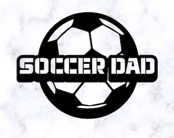 Fútbol Papá SVG Fútbol SVG Regalo para papá SVG Fútbol Papá dxf Camisa de fútbol svg Silueta archivo de corte Cricut archivo de corte Cricut Diseño dxf png jpg pdf