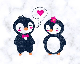 Pinguine SVG niedlich Geschenk SVG Pinguin SVG Welt Pinguin Tag png Pinguin geschnitten Datei Digitaldruck Cricut Silhouette geschnitten Datei dxf jpg eps pdf png