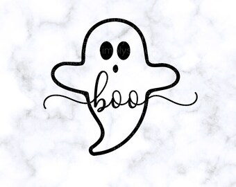 Geist Boo SVG Halloween SVG Spaß Halloween SVG niedlich Halloween Tshirt Boo png Cricut geschnitten Datei Silhouette geschnitten Dateien dxf jpg eps pdf png svg
