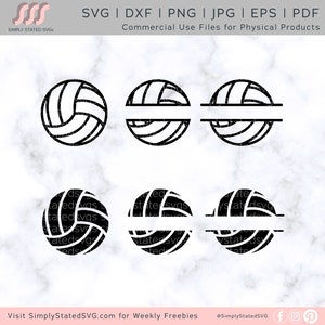 Handball SVG Bundle Handball Split SVG Volley Name Rahmen SVG niedlichen Basketball Tee Cricut geschnitten Datei Silhouette Cricut Projekte png eps