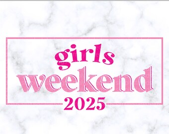 Mädchen Wochenende 2025 SVG Mädchen Spaß SVG Mädchen Reise SVG Wochenende Vibes png Mädchen Wochenende svg Cricut Schnittdatei Silhouette Schnittdatei Dxf Png