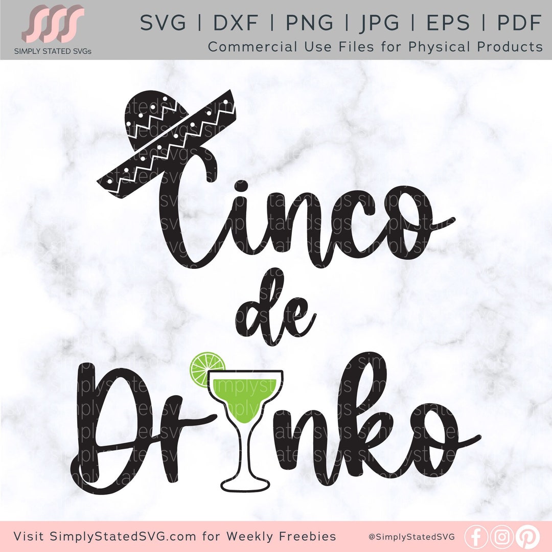 Cinco De Drinko SVG, Cinco De Mayo SVG, Cinco De Drinko, Fiesta Svg