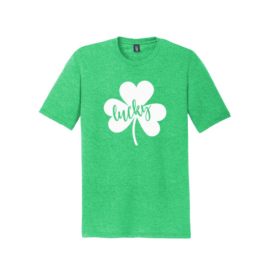 Lucky Shamrock Shirt Shamrock T-Shirt St. Patrick's | Etsy