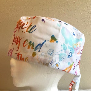 You are My End of the Rainbow Scrub Cap - Surgery Cap - Scrub Caps Hat - Surgical Cap Hat