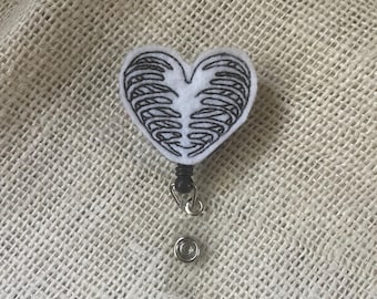 Badgehaspel hart ribbenkast - haspel ID-badge - badgehouder - badgehouder sleutelkoord - medisch - zakelijk - docent