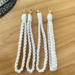 Macrame Wristlet Keychain