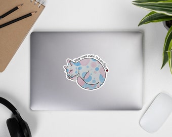 Your Own Pace Is Purrfect - Kisscut Vinyl Sticker