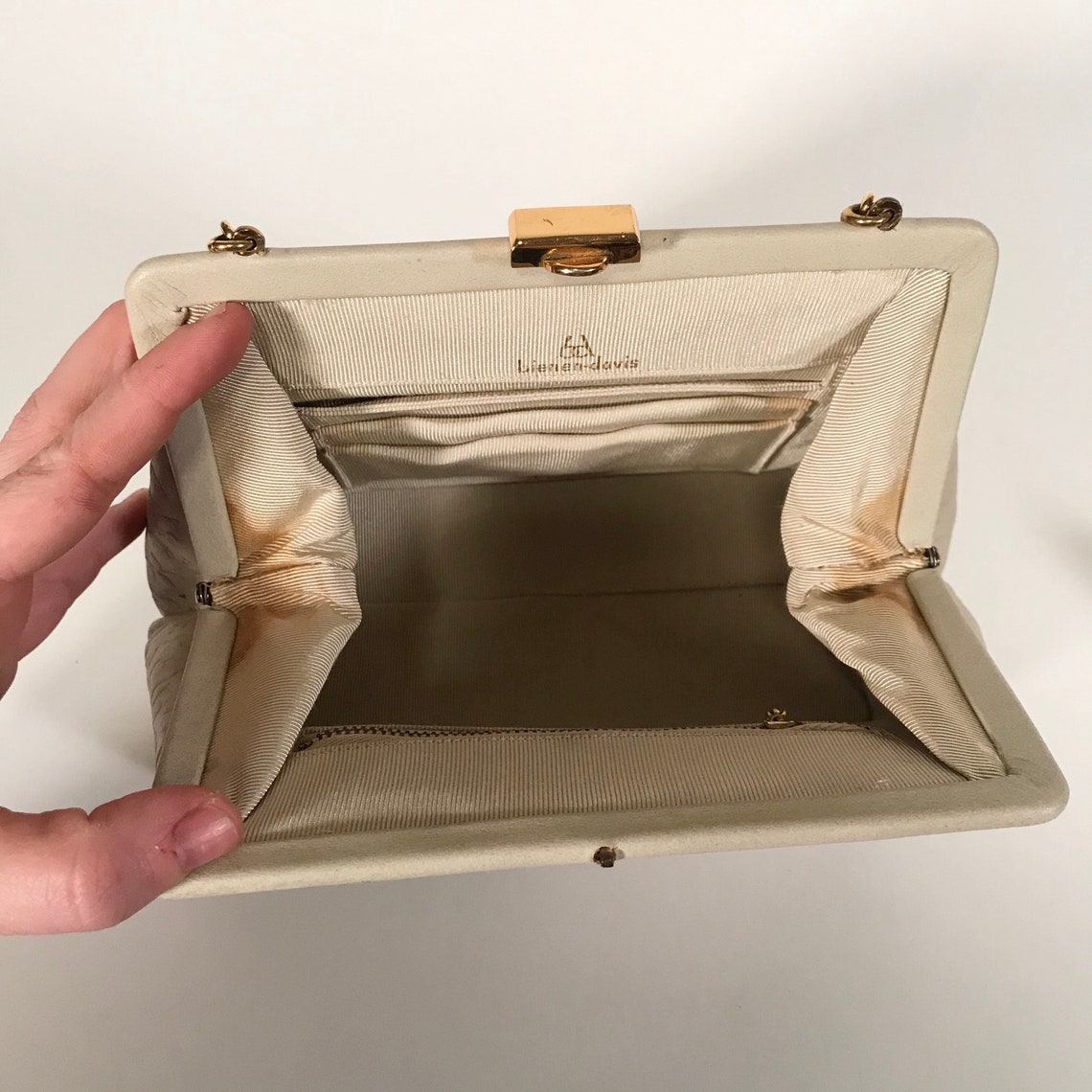 Vintage Bienen-Davis 1950's Handbag White Cream | Etsy