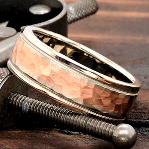 Titanium Ring - Wedding Band - Mens Wedding Band - Womens Wedding Band - Personalized Ring - Rose Gold Ring - Custom Wedding Band