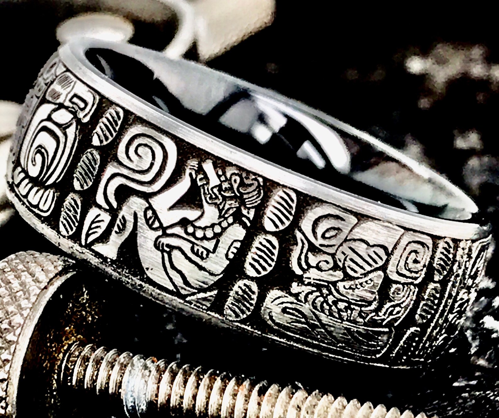 Mayan Ring Antique Mayan Ring Vintage Mayan Ring Mayan Etsy