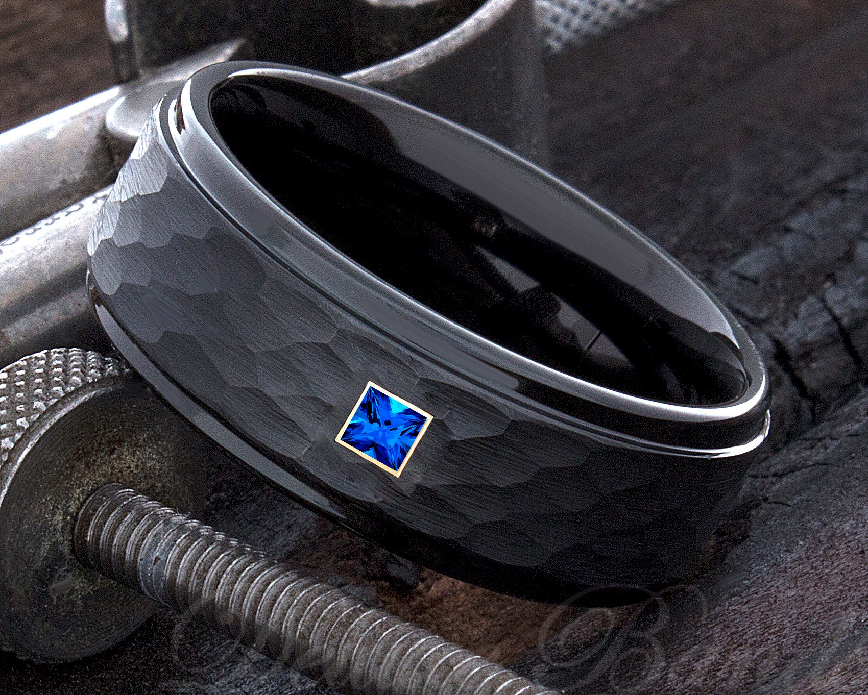 Black tungsten with black sapphire deals
