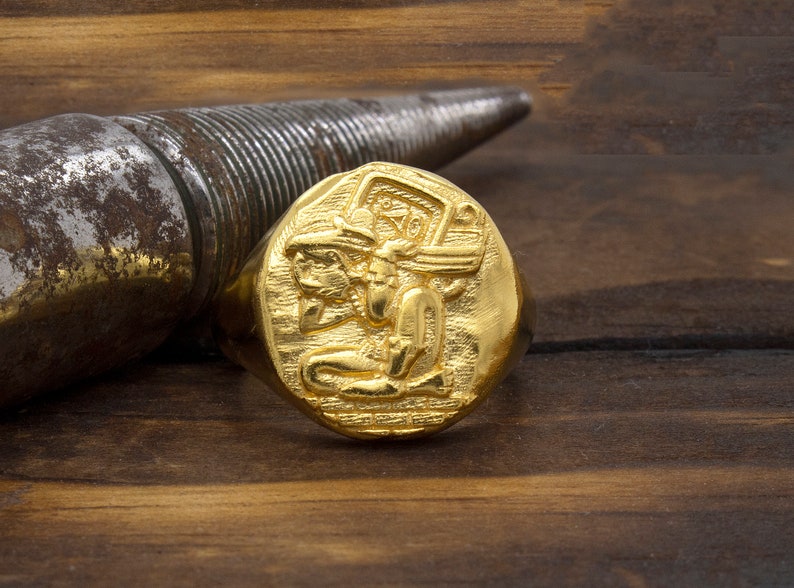 Gold Mayan Ring Mayan Calendar Ring Men #39 s Signet Ring Etsy Gold Mayan Ring Mayan Calendar Ring Men #39 s Signet Ring Etsy