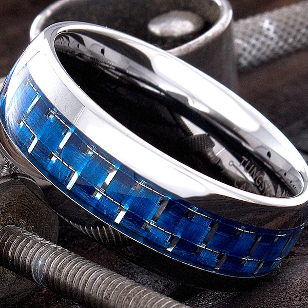Mens Comfort Fit Wedding Rings Etsy
