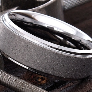 Tungsten Wedding Ring, Mens Womens Tungsten Ring, Tungsten Wedding Band, Anniversary Ring, His Hers Tungsten Ring, Promise Ring, Comfort Fit