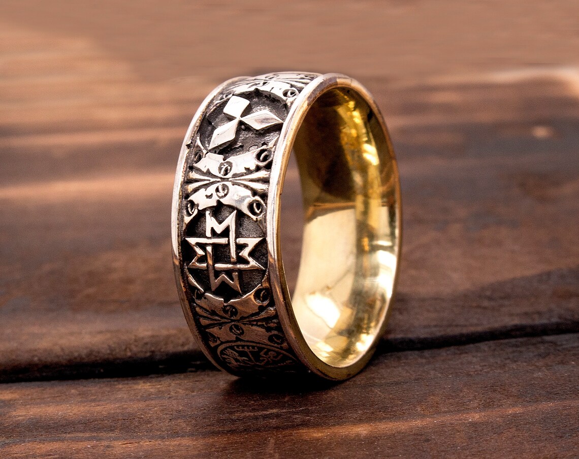 Wedding Ring Silver Gold Viking Ring Viking Rune Ring Norse - Etsy