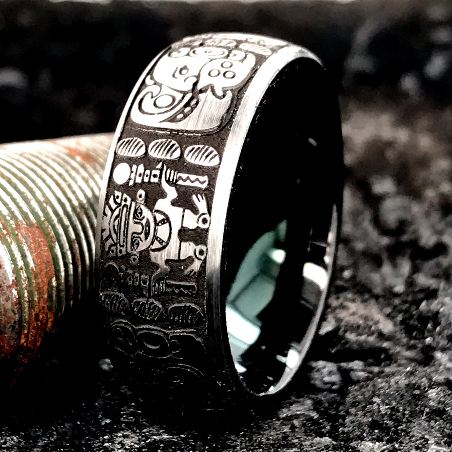 Mayan Ring Antique Mayan Ring Vintage Mayan Ring Mayan Etsy