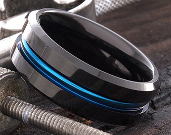 Tungsten Band - Tungsten Ring - Wedding Band For Men - Anniversary Ring - Tungsten Rings - Wedding Ring for Her - Mens Tungsten Rings
