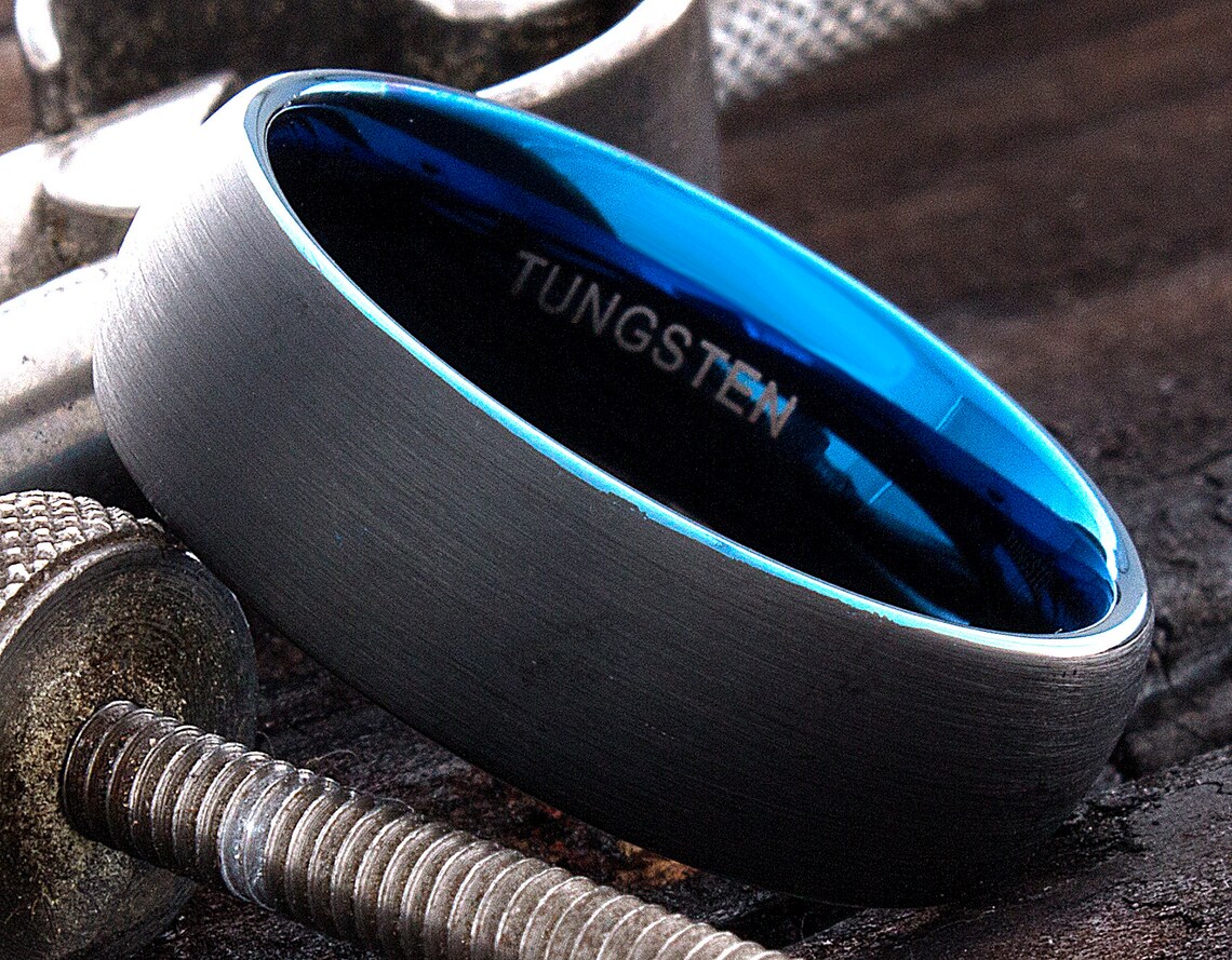 Tungsten Bandm - Tungsten Ring - Wedding Band for Men - Anniversary ...