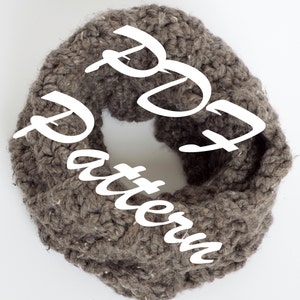 The Woodman - PDF Crochet Pattern - Chunky Ribbed Cowl Neck Warmer Scarf
