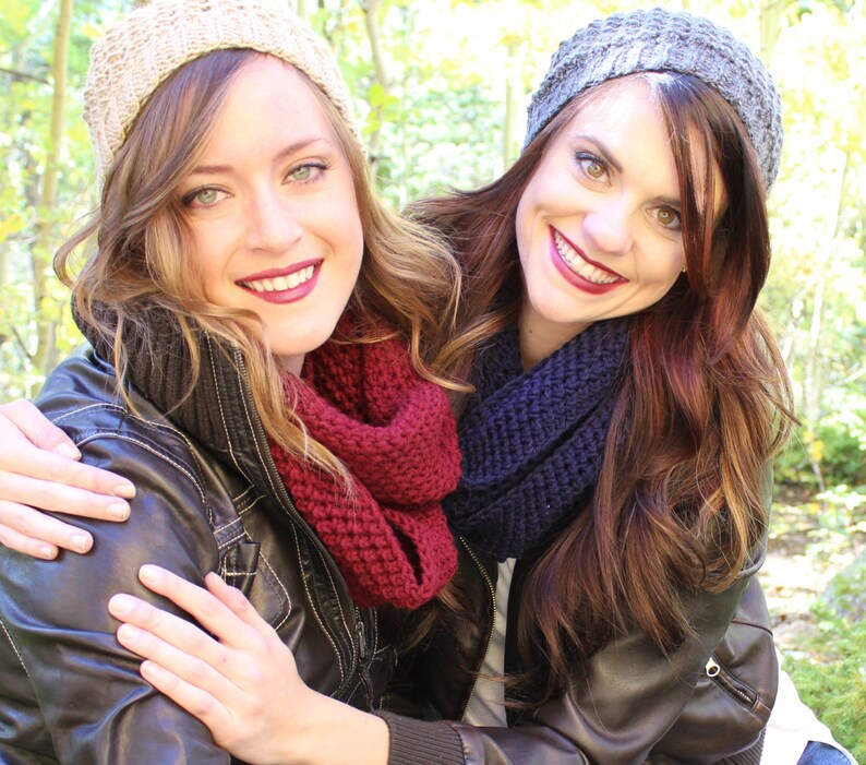 PDF Crochet Pattern Solstice Herringbone Infinity Scarf Etsy