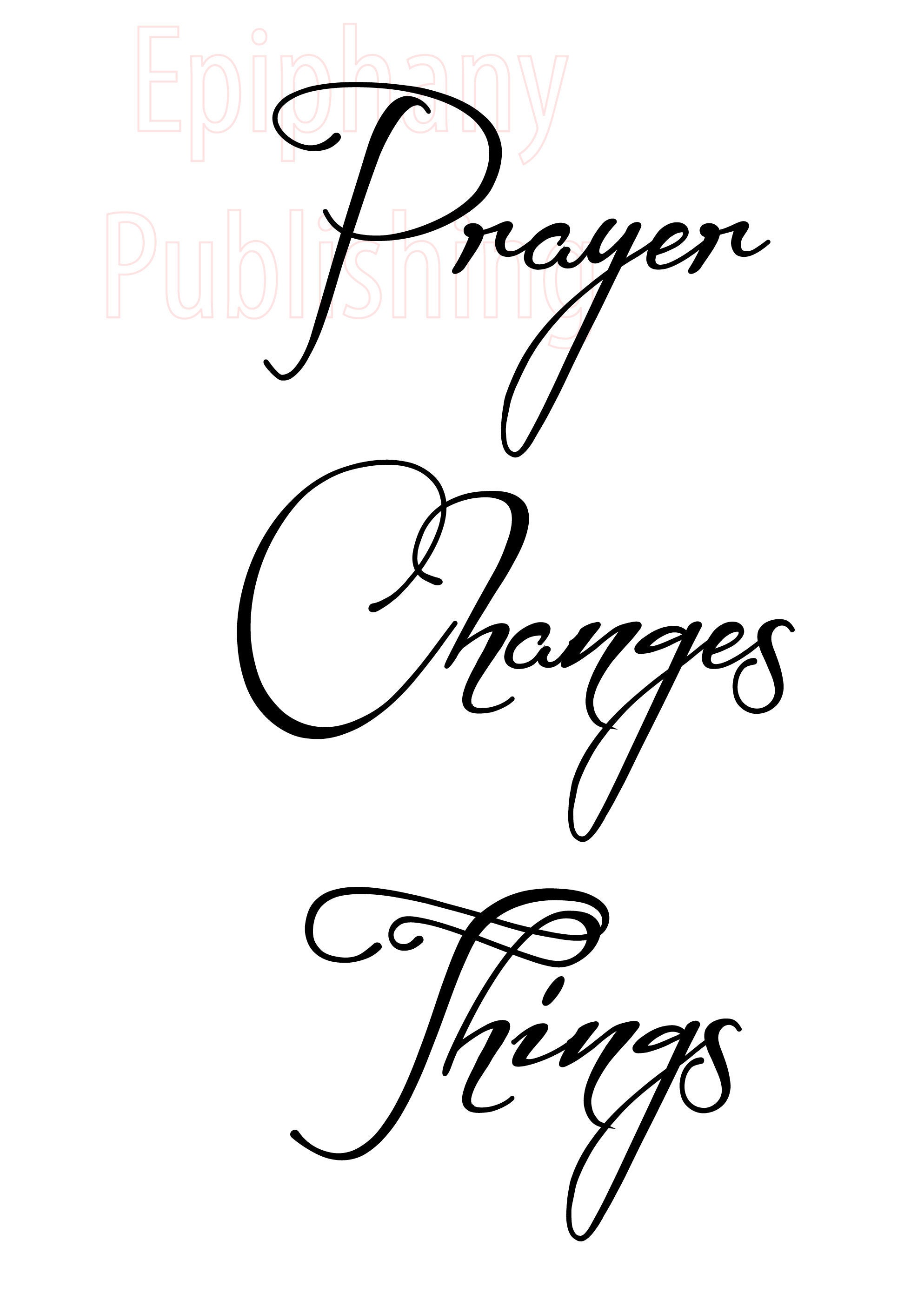 Prayer Changes Things - Inspirational Wall Are - Instant Download - Etsy