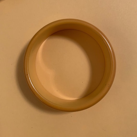 Vintage 40s Butterscotch Bakelite Bangle Bracelet,