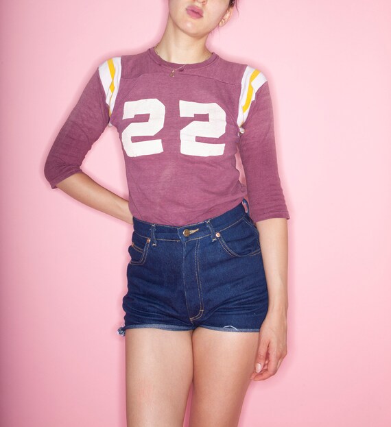 Vintage 70s Number 22 Cotton Football Jersey, Vint