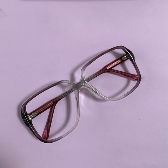 Vintage 70s 80s Purple Gradient Frame Eyeglasses