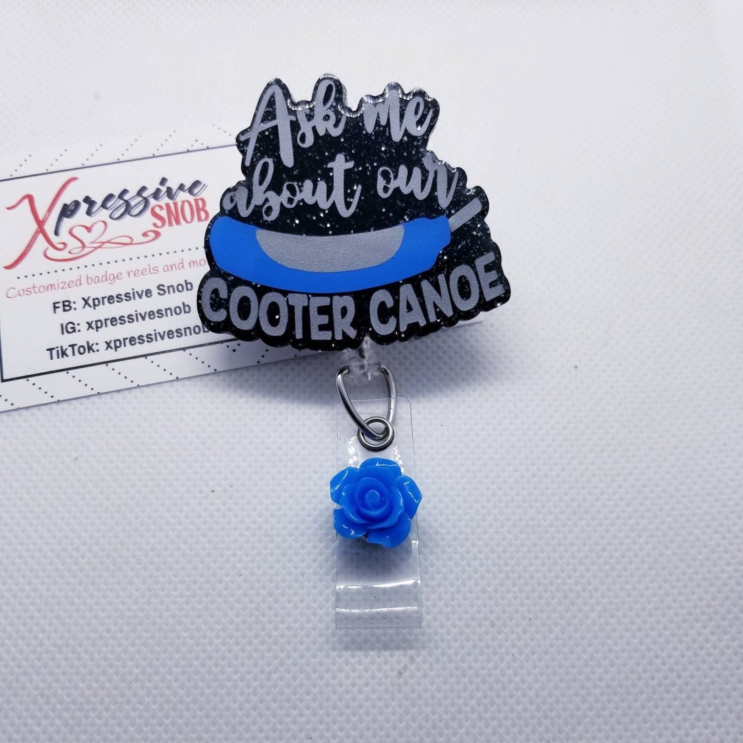 Cooter Canoe Badge Reel Acrylic Blanks – Moxie Vinyls