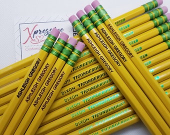 Personalized #2 Pencils/Back To School/First Day of School/School Supplies/Supply List/Engraved Name Pencils