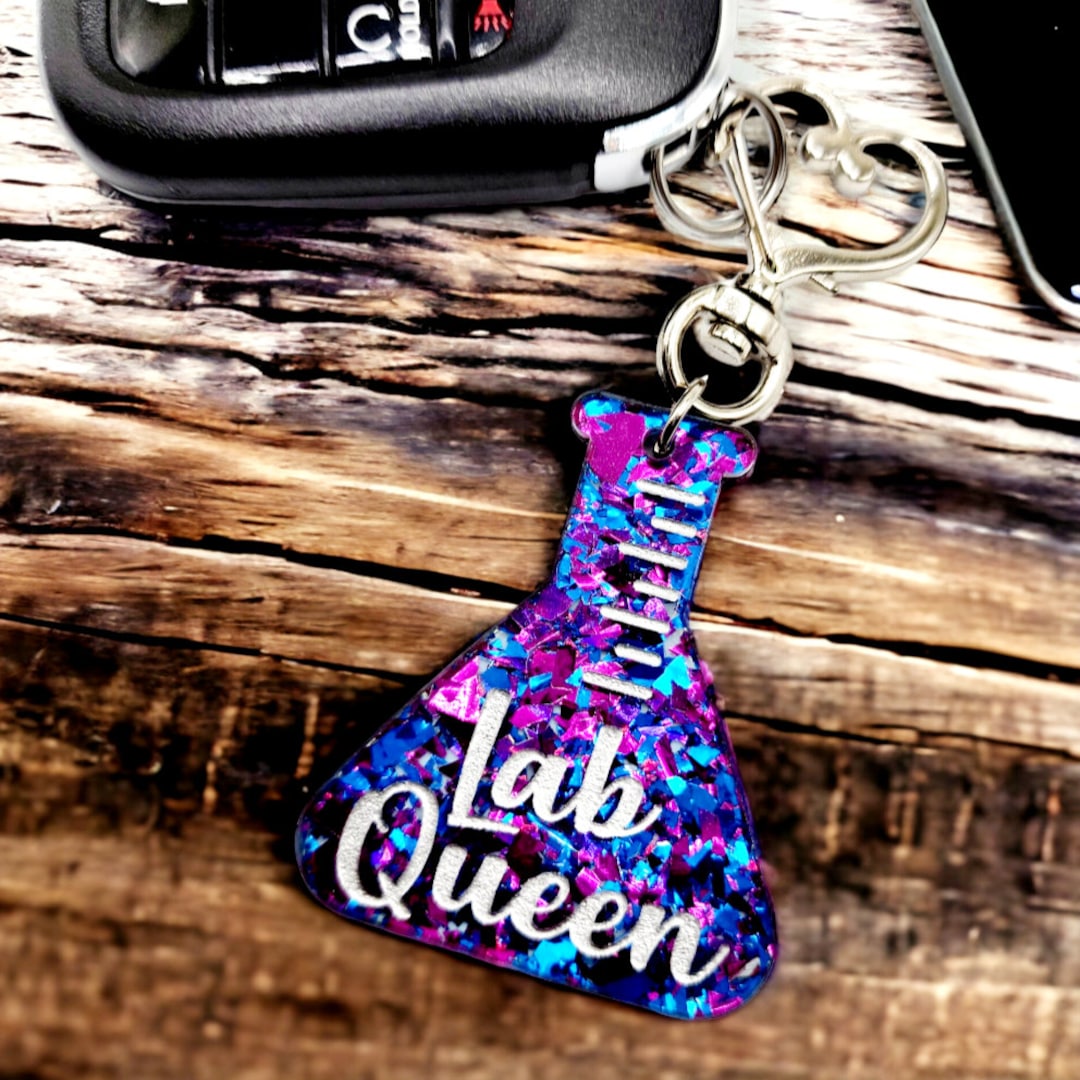 Lab Queen Beaker Keychain/medical Technologist/lab Technician/scientist