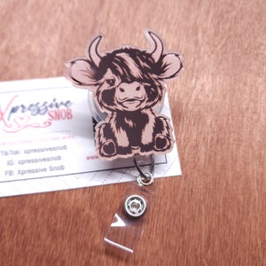 Highland Cow Badge Reel