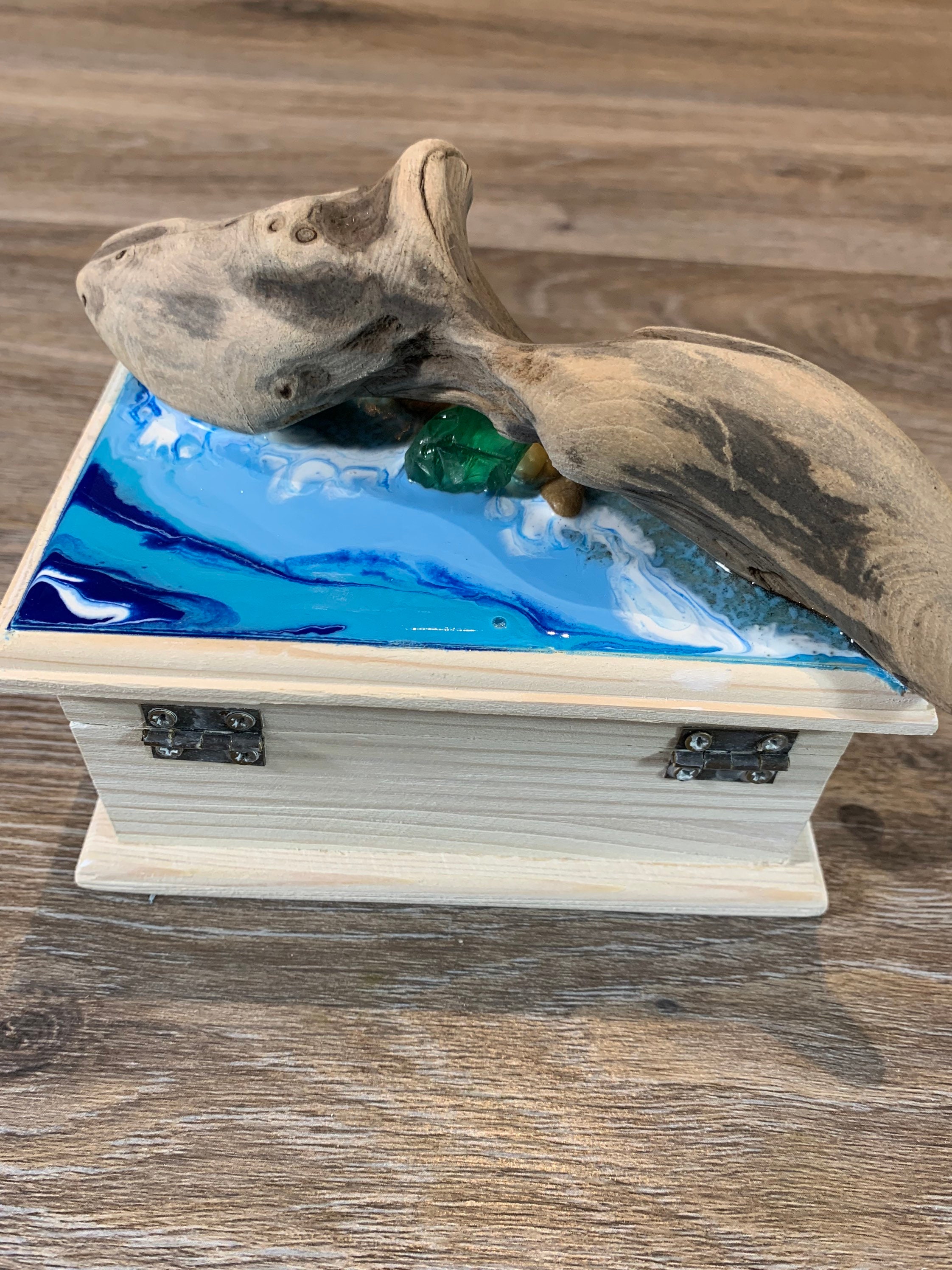 Resin Ocean Jewelry box Jewelry box Resin Ocean Etsy