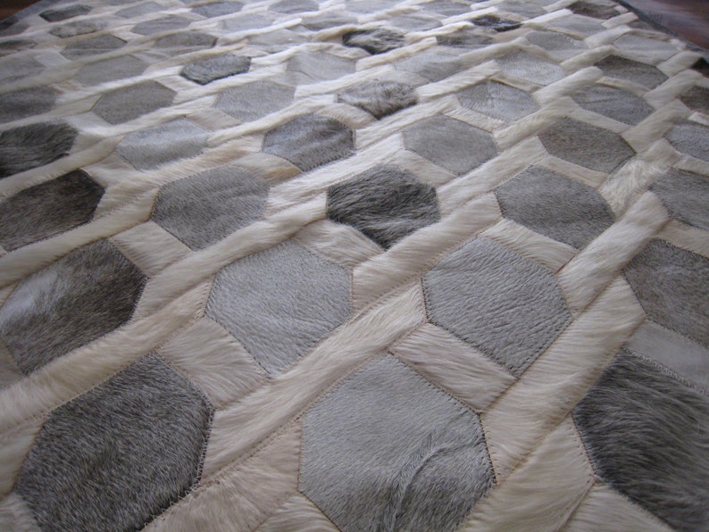 RAW Leather Argentina Free Shipping Patchwork Cowhide Rug Etsy