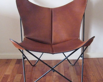RAW Leather Argentina - Free Shipping - BKF leather chair - Saddlery Polo Leather. Factory Prices
