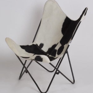BKF Chair, Holando Cowhide, Black & White.