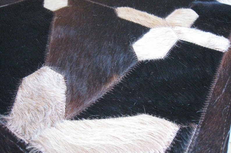 RAW Leather Argentina COWHIDE Patchwork RUGS Free Shipping - Etsy