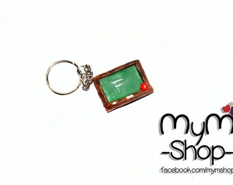 Corazón pareja collares galleta y leche kawaii amor 