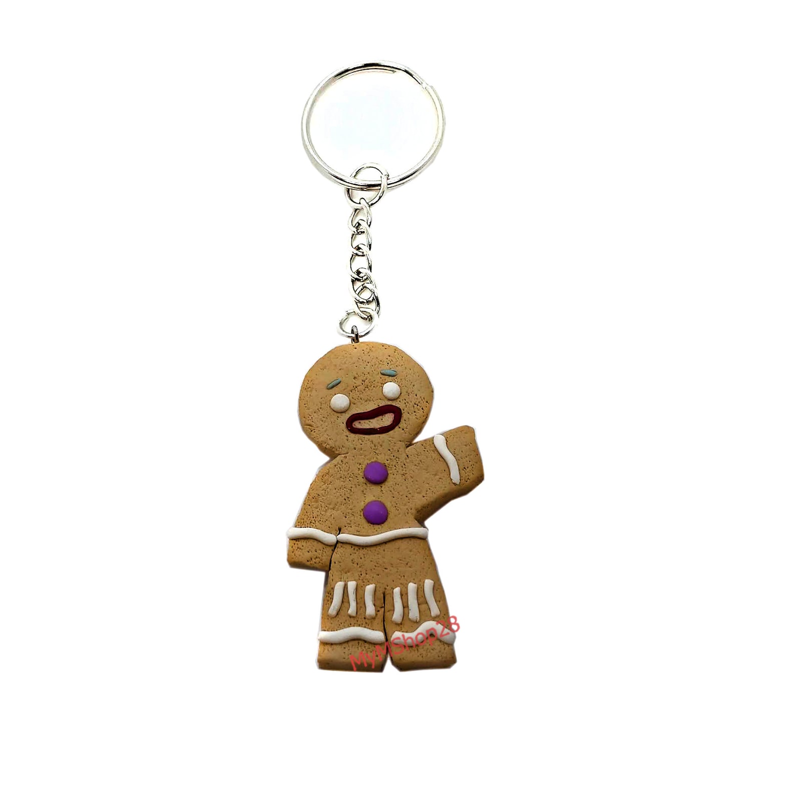 Gingerbread man Keychain / Shrek keychain / Gingy keychain / Etsy