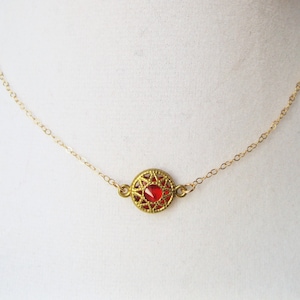 Dragon&#39;s blood necklace, medieval necklace, red necklace, ruby necklace, minimalist necklace, dainty necklace,modern necklace, cute jewelry