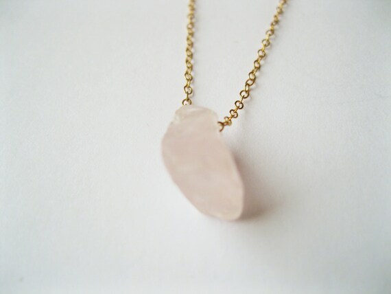 White Crystal Necklace Rock Necklace 