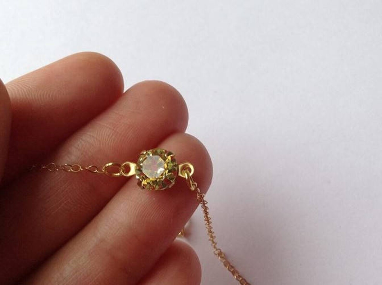 Jonquil Bracelet Minimalist Gold Bracelet Gold Dainty Etsy